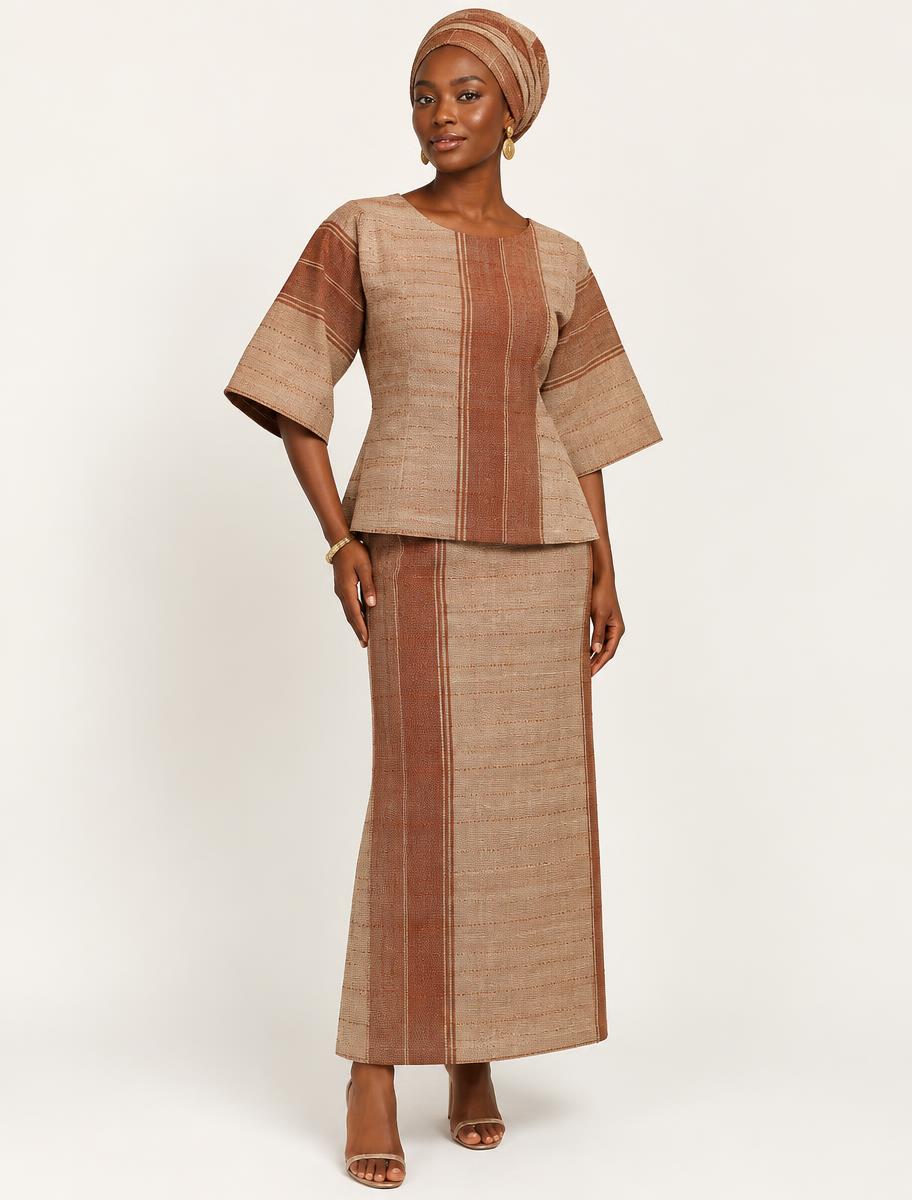 Adunni aso-oke two-piece set